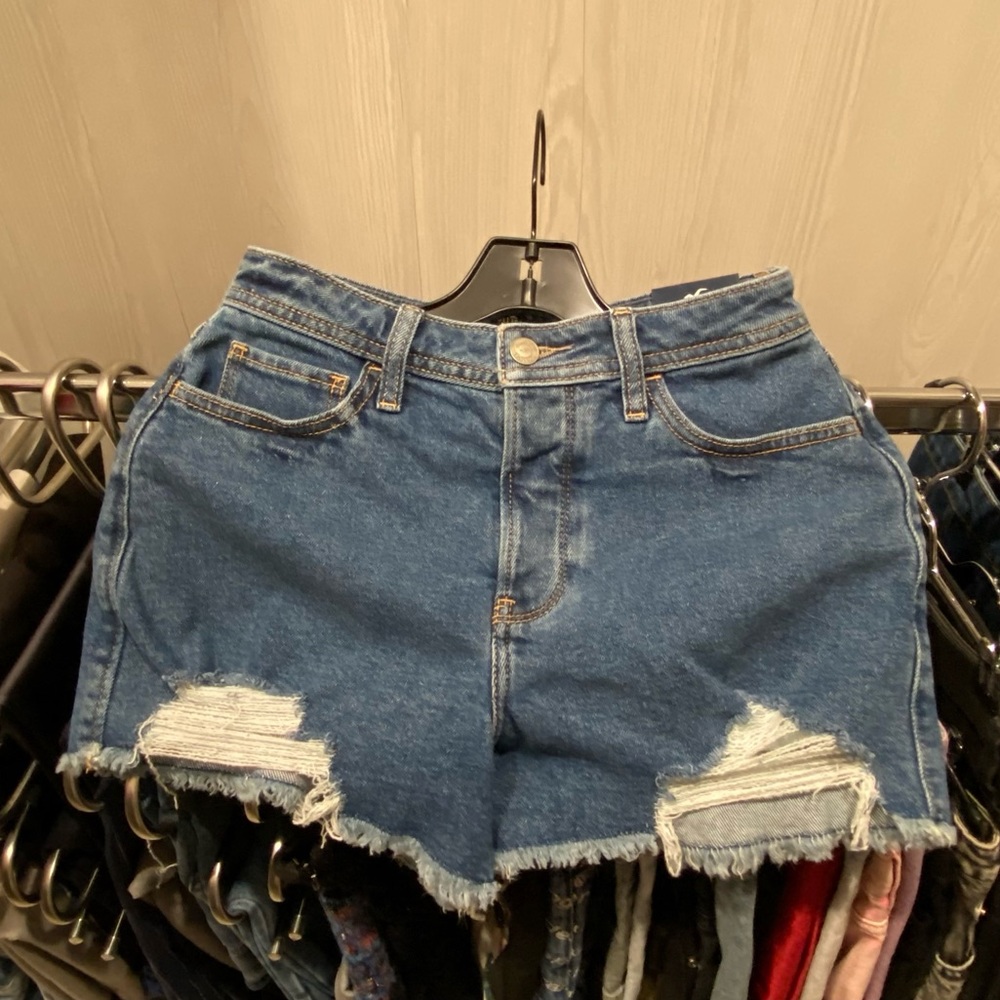 hollister denim shorts